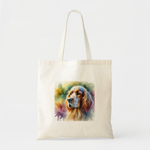 English Setter Dog 210624AREF123 _ Watercolor Tote Bag