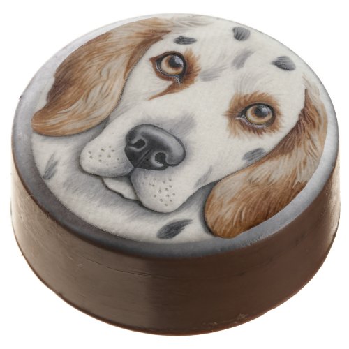 English Setter Dog 3D Inspired Chocolate Covered Oreo