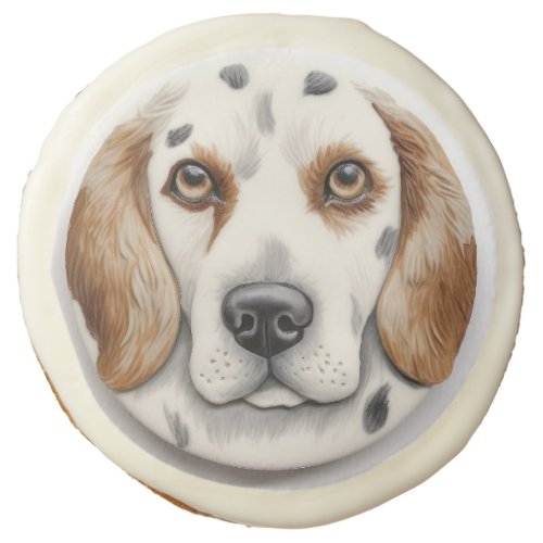 English Setter Dog 3D Inspired Sugar Cookie