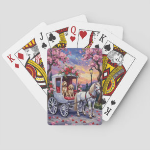 English Setter Dog Valentine's Day Poker Cards