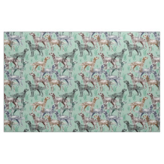 English Setter fabric
