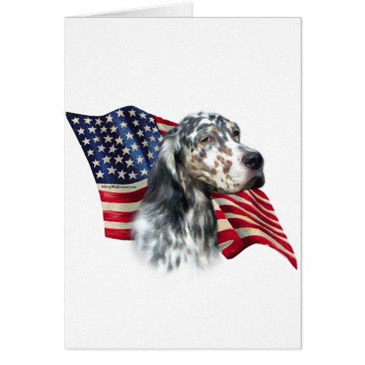 English Setter Flag Cards (Front)