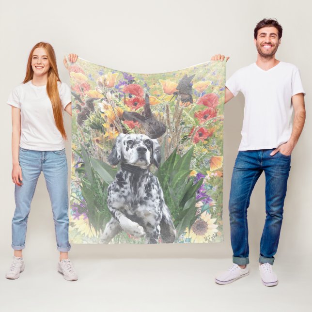English Setter    Fleece Blanket (In Situ)