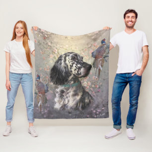 English Setter  Fleece Blanket