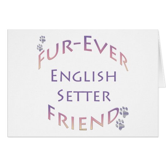 English Setter Furever (Front Horizontal)