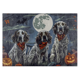 English Setter Halloween Spooky Cutting Board