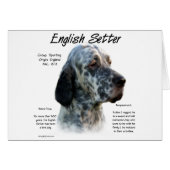English Setter History Design (Front Horizontal)