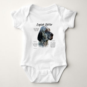 English Setter History Design Baby Bodysuit