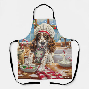 English Setter Holiday Baking: Festive Christmas Apron