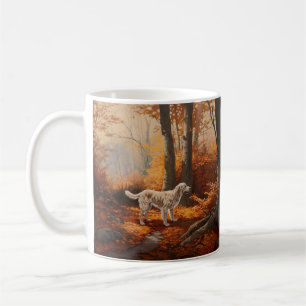 English Setter in Autumn Leaves Fall Inspire Coffee Mug