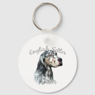 English Setter Mom 2 Keychain