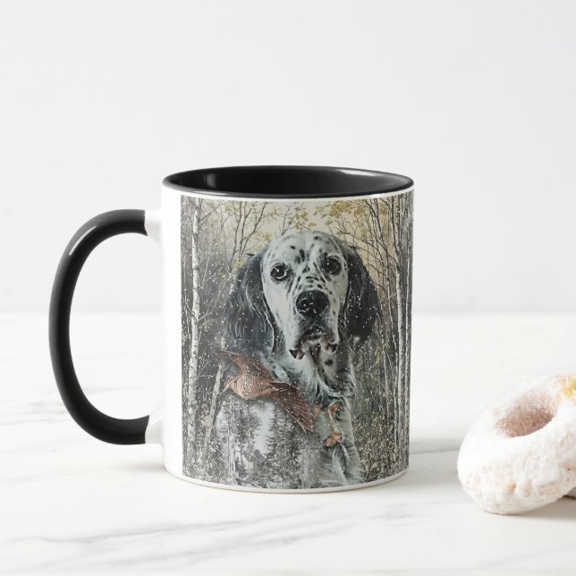 English Setter  Mug (With Donut)