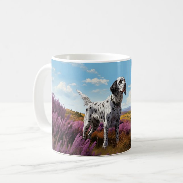 English Setter on the moor  Coffee Mug (Front Left)