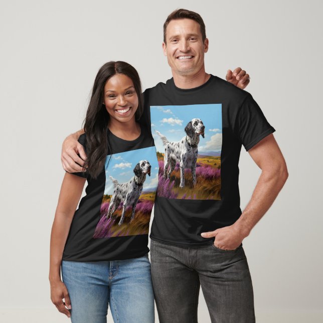 English Setter on the moor T-Shirt (Unisex)