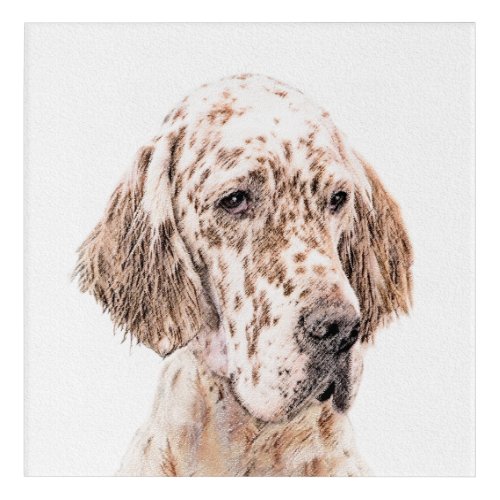 English Setter Orange Belton Painting Dog Art