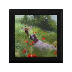 English Setter , Pheasant hunting Gift Box