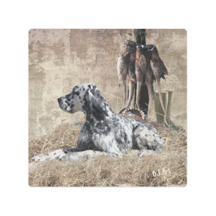 English Setter , Pheasant Hunting  Tapestry Poster