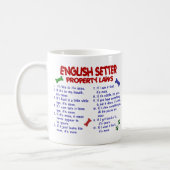 ENGLISH SETTER PL2 COFFEE MUG (Left)