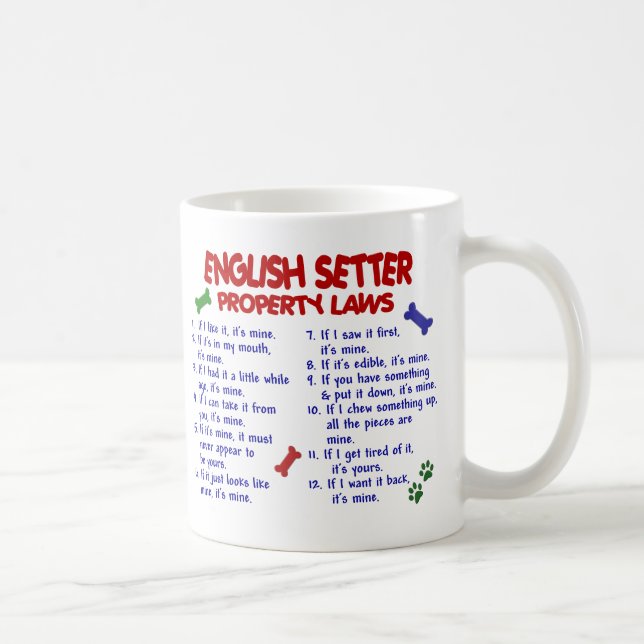 ENGLISH SETTER PL2 COFFEE MUG (Right)