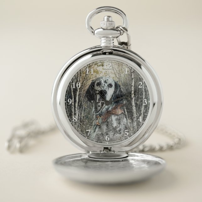 English Setter  Pocket Watch (Inside)