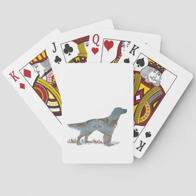English setter poker cards (Back)