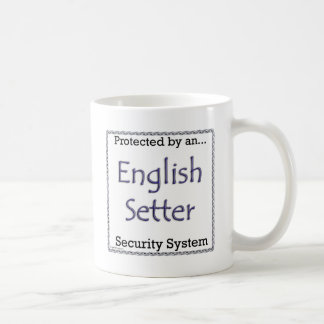 English Setter Security System Coffee Mug