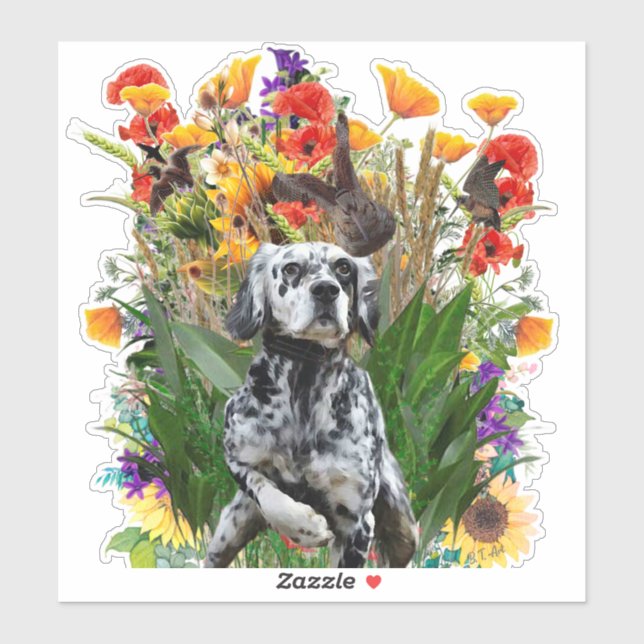 English Setter         Sticker (Sheet)