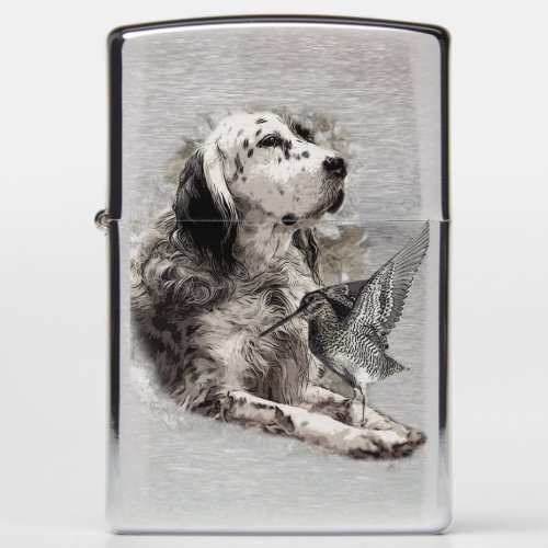 English Setter  T_Shirt Trucker Hat Button Keychai Zippo Lighter