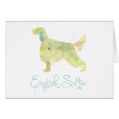 English Setter Watercolor (Front Horizontal)