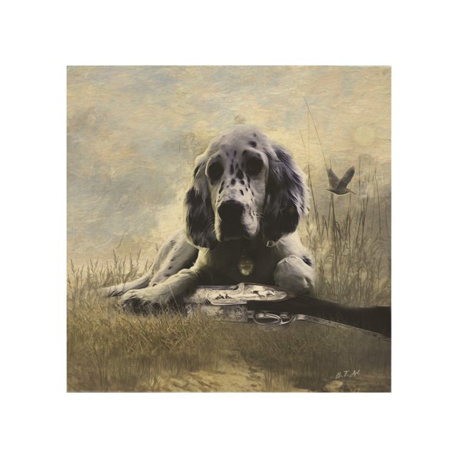 English Setter  Wood Wall Art (Front)