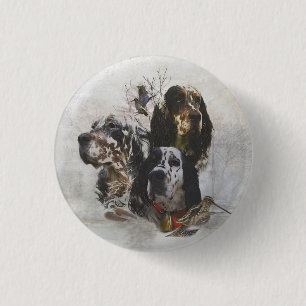 English Setter , woodcock hunting  Button