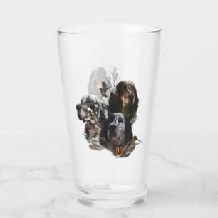 English Setter , woodcock hunting Glass
