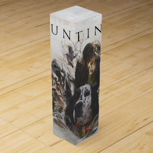 English Setter , woodcock hunting Wine Box