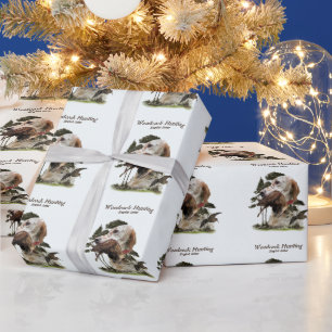 English Setter , woodcock hunting  Wrapping Paper