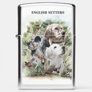 English Setter Zippo Lighter