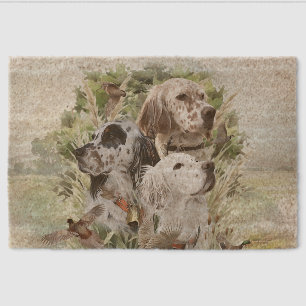 English Setters Fiber Doormat
