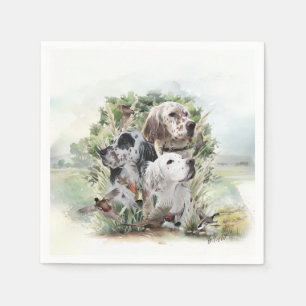English Setters  Napkins