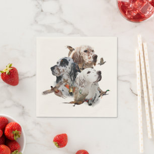 English Setters  Napkins