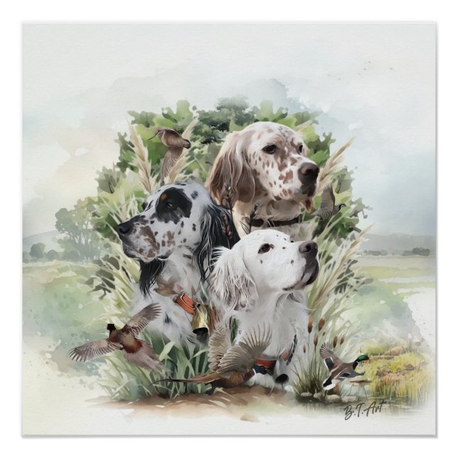 English Setters  Poster (Front)