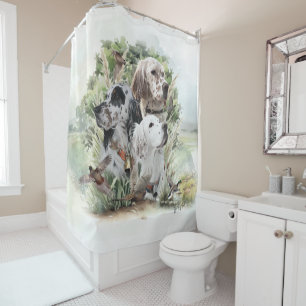 English Setters Shower Curtain