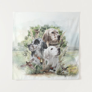 English Setters  Tapestry