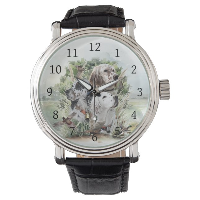 English Setters  Watch (Front)