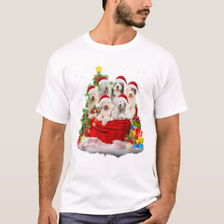 English Sheepdog Christmas Santa T-Shirt