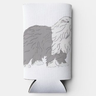 English Sheepdog Seltzer Can Cooler