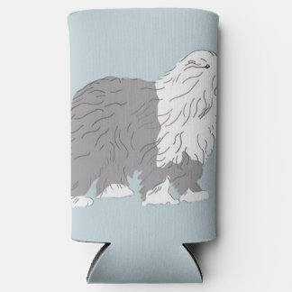 English Sheepdog Seltzer Can Cooler