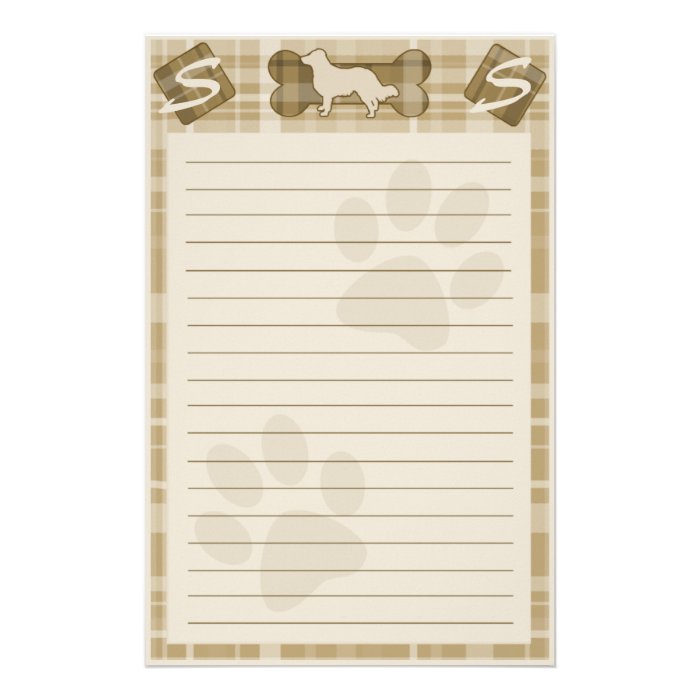 English Shepherd Dog Breed Stationery