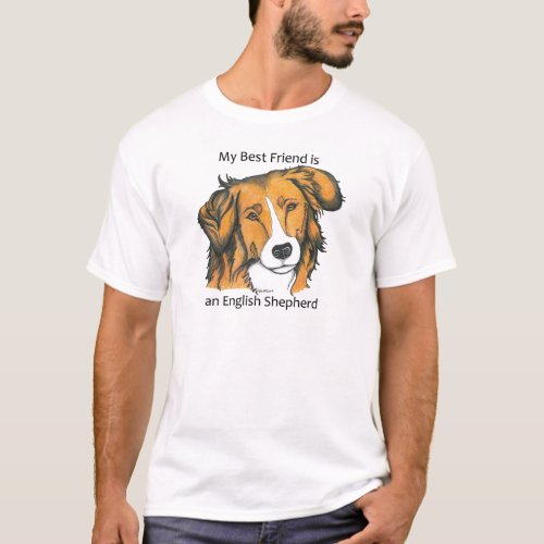 English Shepherd gifts _ sable T_Shirt