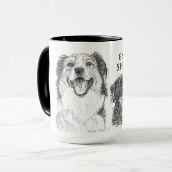 English Shepherd Mug by ArtfulPawDesigns at Zazzle