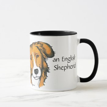 English Shepherd Mug - Sable by ArtfulPawDesigns at Zazzle