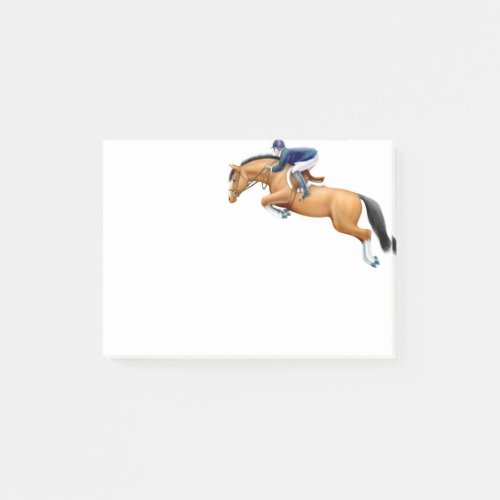 English Show Jumper Horse Post It Notes